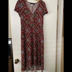 Donna Morgan geometric pattern dress